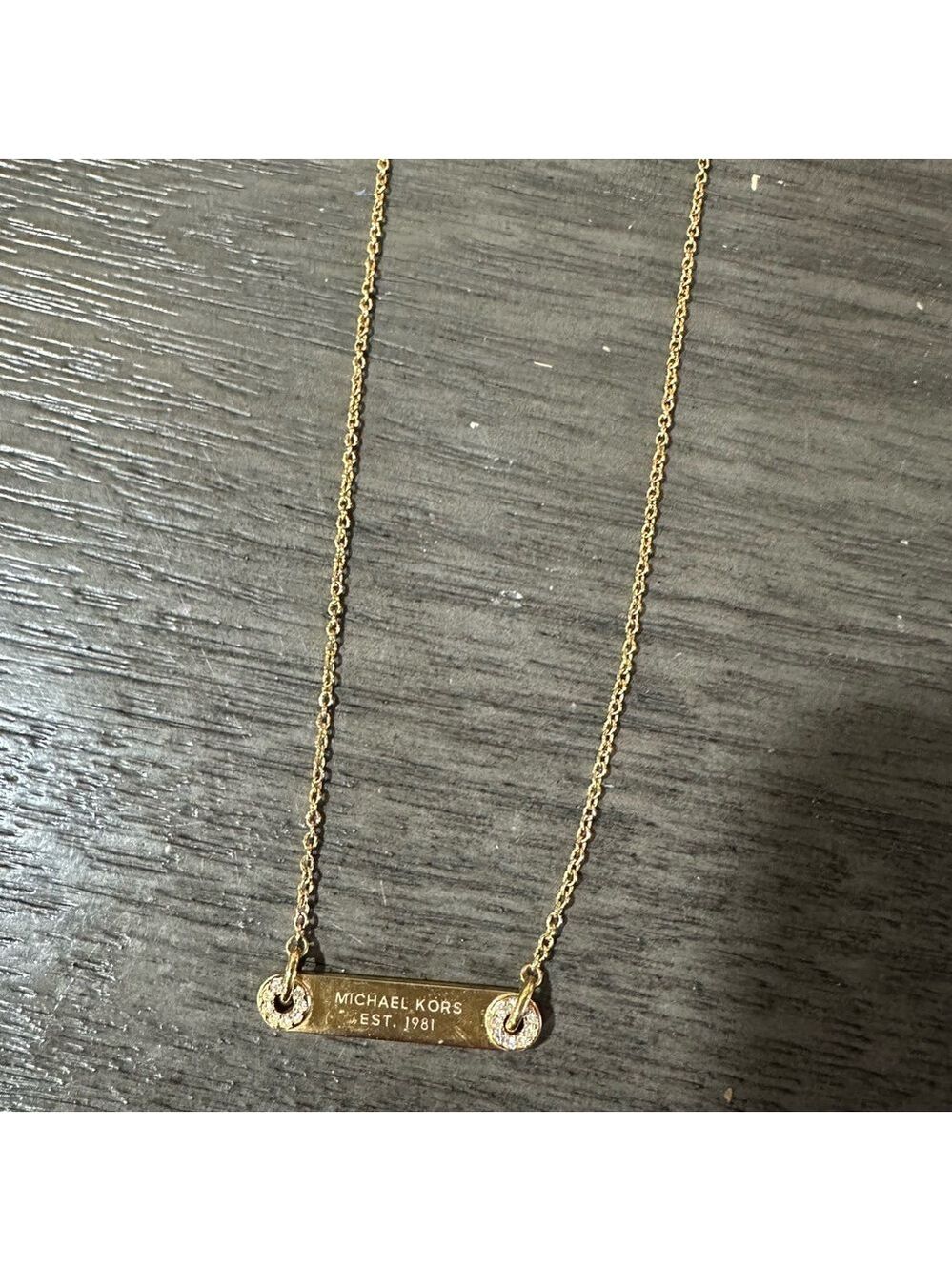 Michael Kors Gold Bar Necklace - Picture 4 of 4